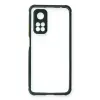 Xiaomi Mi 10t Pro Kılıf Miami Şeffaf Silikon - Koyu Yeşil