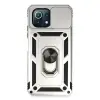 Xiaomi Mi 11 Lite Kılıf Pars Lens Yüzüklü Silikon - Gümüş