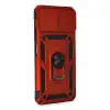 Xiaomi Mi 11 Lite Kılıf Pars Lens Yüzüklü Silikon - Kırmızı