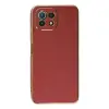 Xiaomi Mi 11 Lite Kılıf Volet Silikon - Kırmızı