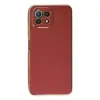 Xiaomi Mi 11 Lite Kılıf Volet Silikon - Kırmızı