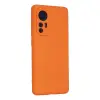 Xiaomi Mi 12 Kılıf Nano İçi Kadife Silikon - Turuncu