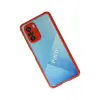 Xiaomi Poco F3 Kılıf Miami Şeffaf Silikon - Kırmızı