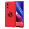 Xiaomi Poco F3 Kılıf Range Yüzüklü Silikon - Kırmızı