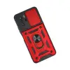 Xiaomi Poco X3 Gt Kılıf Pars Lens Yüzüklü Silikon - Kırmızı