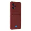Xiaomi Poco X5 5g Kılıf Kelvin Kartvizitli Silikon - Bordo