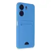 Xiaomi Redmi 13c Kılıf Kelvin Kartvizitli Silikon - Mavi