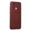 Xiaomi Redmi 9c Kılıf Kelvin Kartvizitli Silikon - Bordo