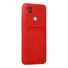 Xiaomi Redmi 9c Kılıf Kelvin Kartvizitli Silikon - Kırmızı