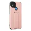 Xiaomi Redmi 9c Kılıf Mega Standlı Silikon - Pudra