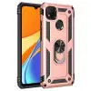 Xiaomi Redmi 9c Kılıf Sofya Yüzüklü Silikon Kapak - Rose
