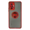 Xiaomi Redmi Note 10 Pro Kılıf Montreal Yüzüklü Silikon Kapak - Kırmızı
