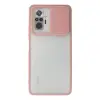Xiaomi Redmi Note 10 Pro Kılıf Palm Buzlu Kamera Sürgülü Silikon - Pembe