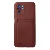 Xiaomi Redmi Note 10s Kılıf Kelvin Kartvizitli Silikon - Bordo