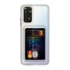 Xiaomi Redmi Note 11 Kılıf Kart Şeffaf Silikon - Şeffaf