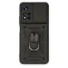Xiaomi Redmi Note 11t Kılıf Pars Lens Yüzüklü Silikon - Siyah