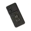 Xiaomi Redmi Note 11t Kılıf Pars Lens Yüzüklü Silikon - Siyah