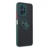 Xiaomi Redmi Note 12 4g Kılıf Montreal Yüzüklü Silikon Kapak - Yeşil
