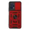 Xiaomi Redmi Note 12 5g Kılıf Pars Lens Yüzüklü Silikon - Kırmızı