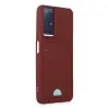 Xiaomi Redmi Note 12s Kılıf Kelvin Kartvizitli Silikon - Bordo
