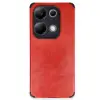 Xiaomi Redmi Note 13 4g Kılıf Loop Deri Silikon - Kırmızı