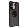 Xiaomi Redmi Note 13 4g Kılıf Montreal Yüzüklü Silikon Kapak - Siyah