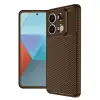 Xiaomi Redmi Note 13 Pro 4g Kılıf Auto Focus Karbon Kapak - Kahverengi