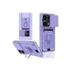 Xiaomi Redmi Note 13 Pro 4g Kılıf Zuma Kartvizitli Yüzüklü Silikon - Lila