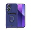 Xiaomi Redmi Note 13 Pro Plus Kılıf Zuma Kartvizitli Yüzüklü Silikon - Lacivert