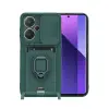 Xiaomi Redmi Note 13 Pro Plus Kılıf Zuma Kartvizitli Yüzüklü Silikon - Yeşil