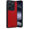 Xiaomi Redmi Note 14 4g Kılıf Aras Deri Kapak - Kırmızı