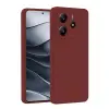Xiaomi Redmi Note 14 4g Kılıf First Silikon - Bordo