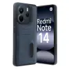 Xiaomi Redmi Note 14 4g Kılıf Sara Kartvizitli Deri Kılıf - Lacivert