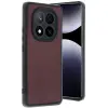 Xiaomi Redmi Note 14 Pro 4g Kılıf Aras Deri Kapak - Bordo