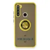 Xiaomi Redmi Note 8 Kılıf Montreal Yüzüklü Silikon Kapak - Sarı