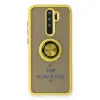 Xiaomi Redmi Note 8 Pro Kılıf Montreal Yüzüklü Silikon Kapak - Sarı