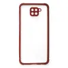 Xiaomi Redmi Note 9 Kılıf Miami Şeffaf Silikon - Fuşya