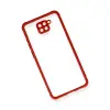 Xiaomi Redmi Note 9 Kılıf Miami Şeffaf Silikon - Kırmızı