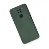 Xiaomi Redmi Note 9 Kılıf Nano İçi Kadife Silikon - Koyu Yeşil
