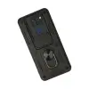 Xiaomi Redmi Note 9 Kılıf Pars Lens Yüzüklü Silikon - Siyah