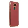 Xiaomi Redmi Note 9 Kılıf Volet Silikon - Kırmızı