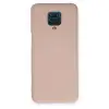 Xiaomi Redmi Note 9 Pro Kılıf Nano İçi Kadife Silikon - Pudra