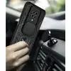Xiaomi Redmi Note 9 Pro Kılıf Pars Lens Yüzüklü Silikon - Yeşil