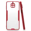 Xiaomi Redmi Note 9s Kılıf Platin Silikon - Kırmızı