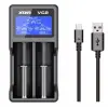 Xtar VC2 Evrensel Li-Ion Pil Şarj Cihazı – 2 Yuvalı