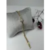    Zirkon Taşlı Pirinç Zirkon Bileklikler 17+2 Cm  - Kbl0332