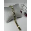    Zirkon Taşlı Pirinç Zirkon Bileklikler 17+2 Cm  - Kbl0319