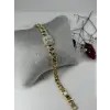    Zirkon Taşlı Pirinç Zirkon Bileklikler 17+2 Cm  - Kbl0307