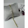    Zirkon Taşlı Pirinç Zirkon Bileklikler 17+2 Cm  - Kbl0339
