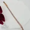 Rose  Zirkon Taşlı Pirinç Bileklikler 16+2,5 Cm - Kbl0049